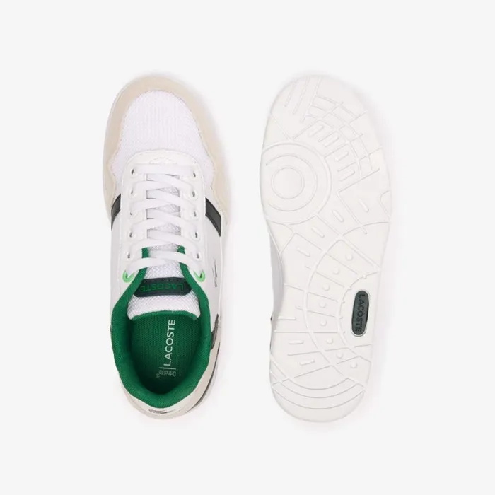 Shoes and Accessories Kids Lacoste Children039s TClip Sneakers Whitegreen 082