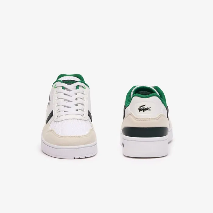 Shoes and Accessories Kids Lacoste Children039s TClip Sneakers Whitegreen 082