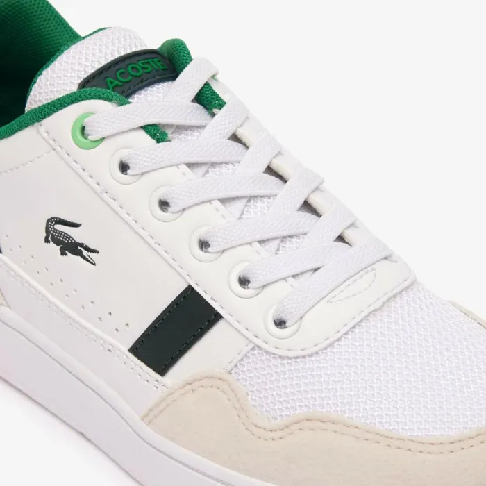 Shoes and Accessories Kids Lacoste Children039s TClip Sneakers Whitegreen 082