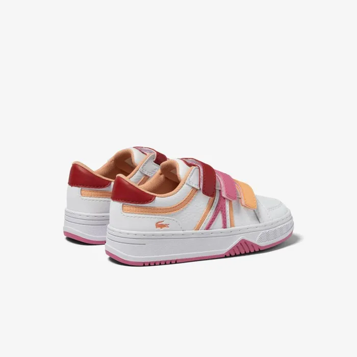Shoes and Accessories Kids Lacoste Infants039 L001 Tricolor Sneakers White Red 286