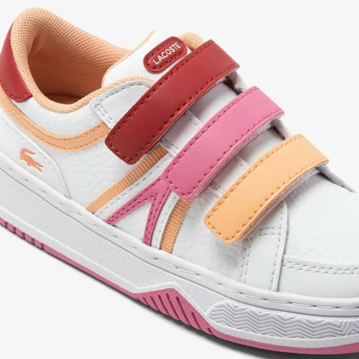 Shoes and Accessories Kids Lacoste Infants039 L001 Tricolor Sneakers White Red 286