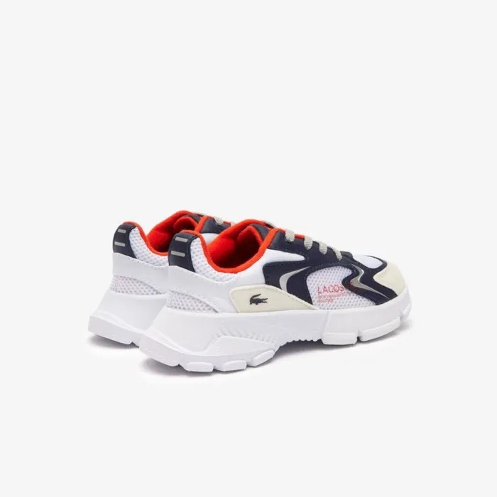 Shoes and Accessories Kids Lacoste Infants039 L003 Neo Sneakers Whiteorange 1u2