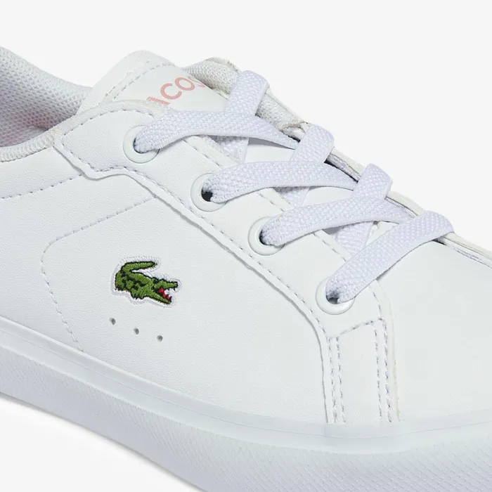 Shoes and Accessories Kids Lacoste Infants039 Powercourt Sneakers Whtlt Pink 1y9