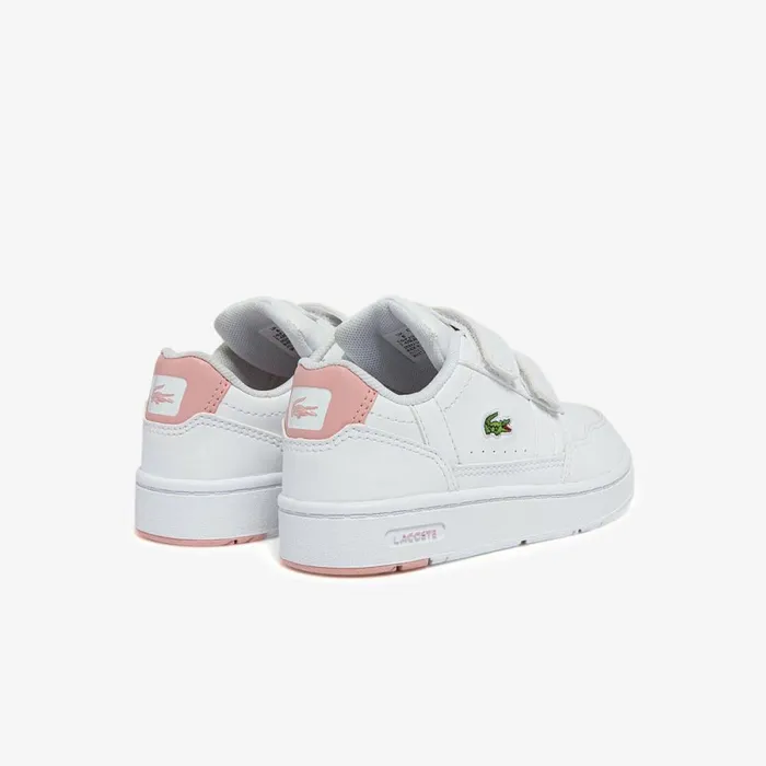 Shoes and Accessories Kids Lacoste Infants TClip Sneakers Whtlt Pink 1y9