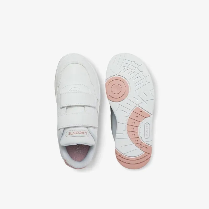 Shoes and Accessories Kids Lacoste Infants TClip Sneakers Whtlt Pink 1y9