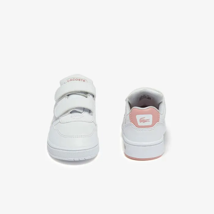 Shoes and Accessories Kids Lacoste Infants TClip Sneakers Whtlt Pink 1y9