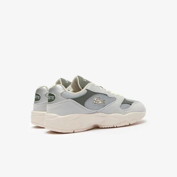Shoes and Accessories Kids Lacoste Juniors039 Storm 96 Lo Vintage Sneakers Lt Greydk Grey 2g2