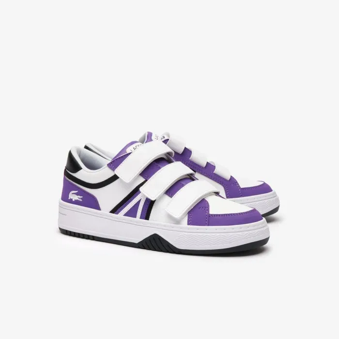 Shoes and Accessories Kids Lacoste Juniors L001 Sneakers Dk Purpwht 2b9