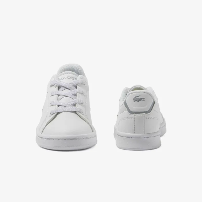 Shoes and Accessories Kids Lacoste Kids039 Carnaby Pro Fiber Sneakers Whitewhite 21g