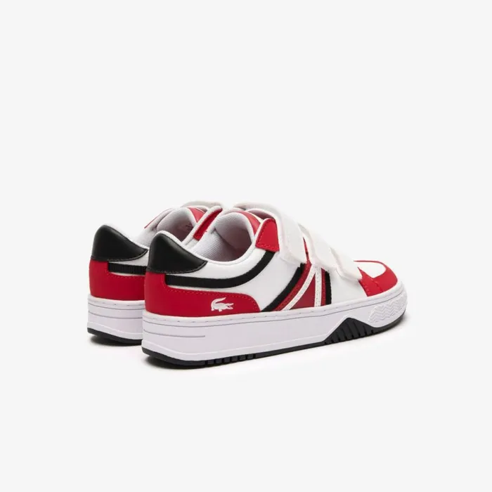 Shoes and Accessories Kids Lacoste Kids039 L001 Branded Sneakers Redwhite 17k