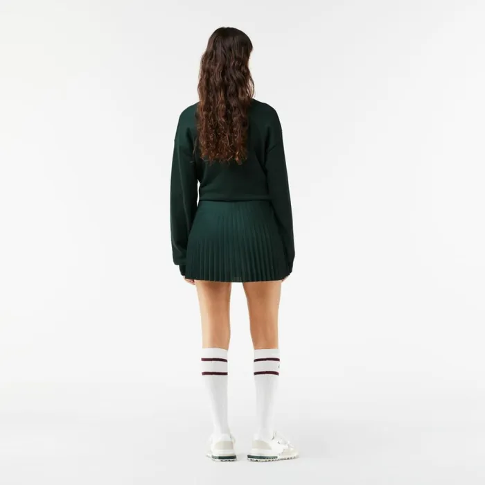 Shorts and Skirts Women Lacoste Lacoste X EleVen By Venus Pleated Tennis Skirt Dark Green Light Pink Iyb