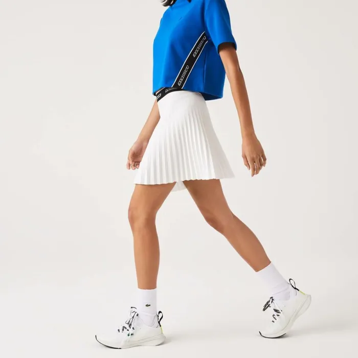Shorts and Skirts Women Lacoste Women039s Pleated Skirt White 70v