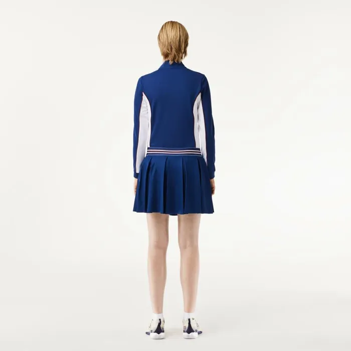 Shorts and Skirts Women Lacoste Women039s Skirt With Integrated Piqu Shorts Methylene Blue F9f