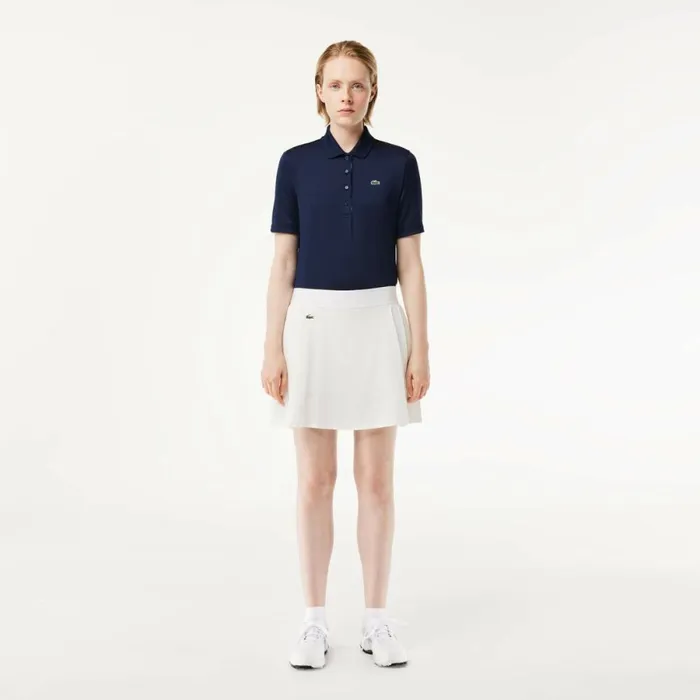 Shorts and Skirts Women Lacoste Women039s UltraDry Golf Skirt White Nyv