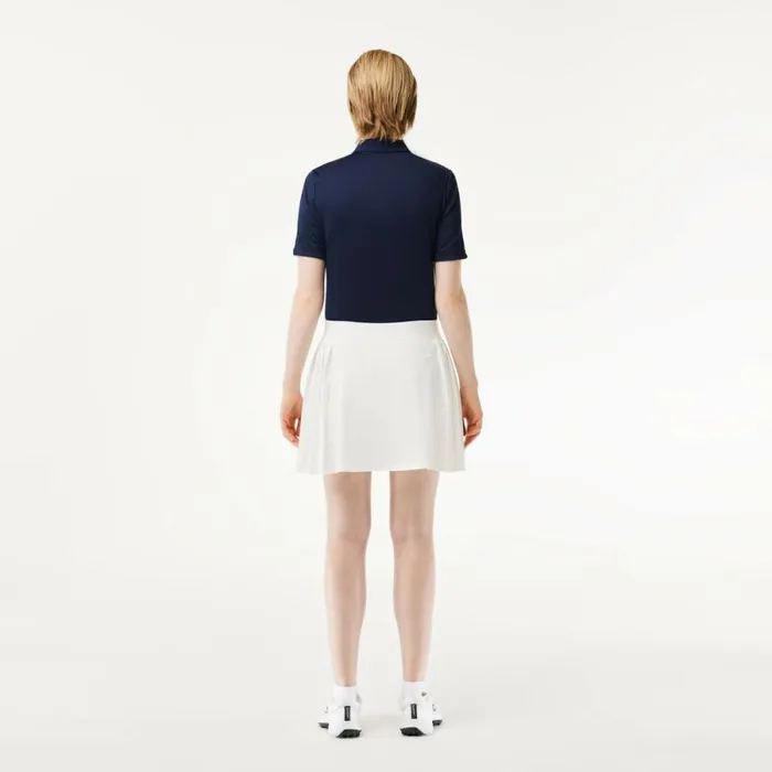 Shorts and Skirts Women Lacoste Women039s UltraDry Golf Skirt White Nyv