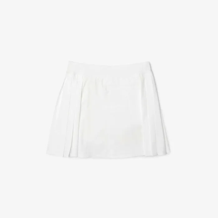 Shorts and Skirts Women Lacoste Women039s UltraDry Golf Skirt White Nyv