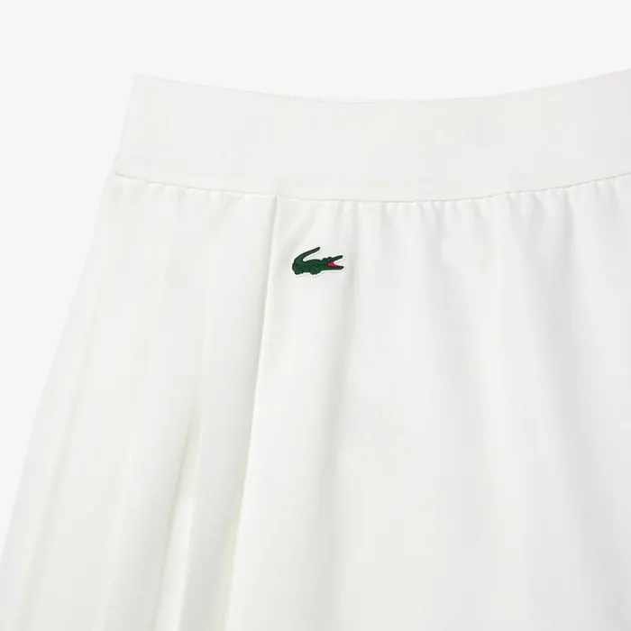 Shorts and Skirts Women Lacoste Women039s UltraDry Golf Skirt White Nyv