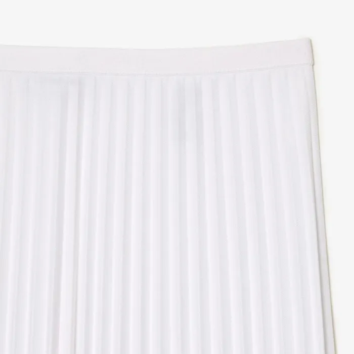 Shorts and Skirts Women Lacoste Womens Flowing Pleated Skirt White 001