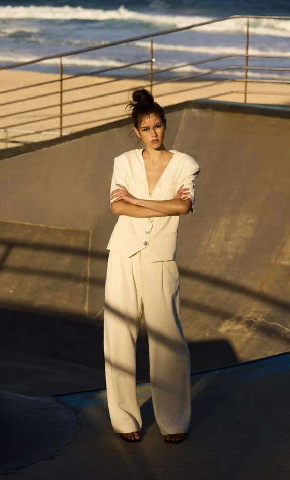 Shorts Pants Shop Bec Bridge Coastliner Pant Cream