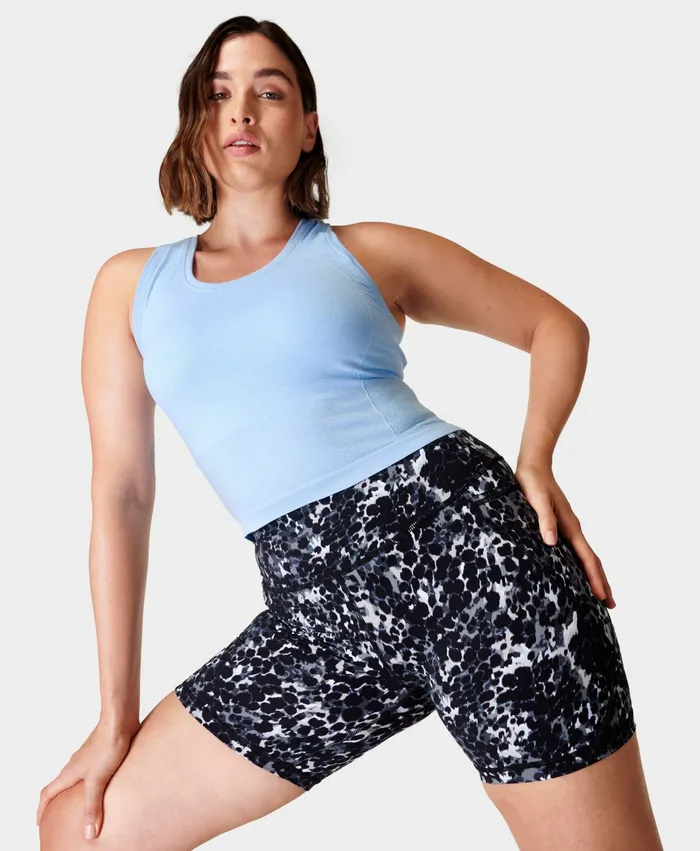 Shorts Skirts Power 68243 Cycling Shorts Grey Dapple Print Sweaty Betty Women