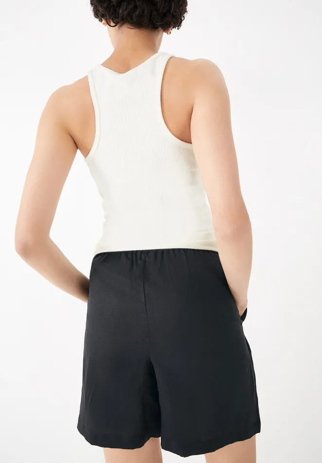 Shorts Women Hush Relaxed Linen Shorts Black