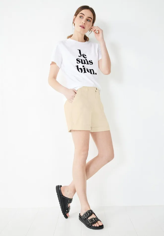 Shorts Women Hush Sydney Chino Shorts Birch Wood