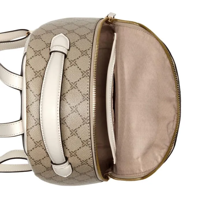Siera Backpack Beige Logo Milk Women Nine West Totes and Backpacks Siera Backpack Beige Logo Milk Women Nine West Totes and Backpacks