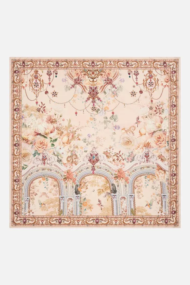 SILK SQUARE SCARF ADORNED IN ANTIQUITY Adorned In Antiquity WomensMens Camilla Scarves