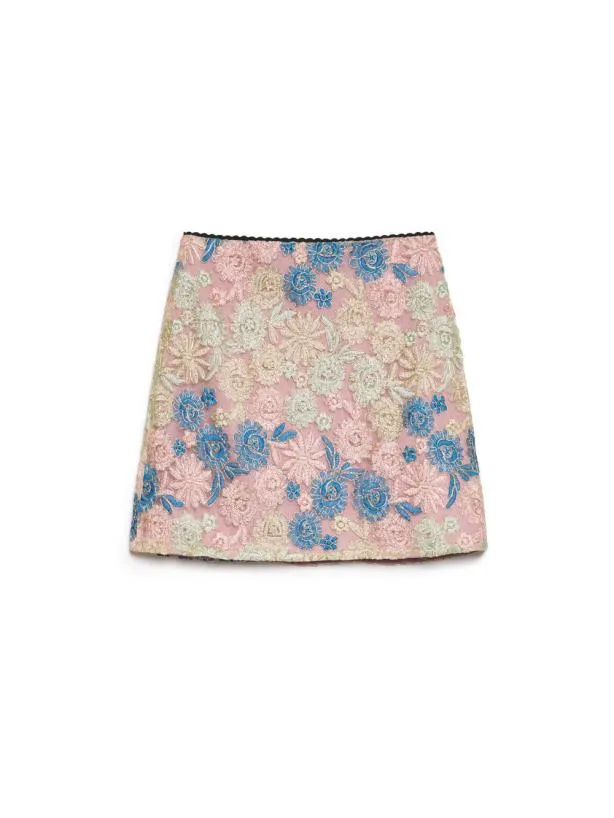 Sister Jane Bottoms Womenswear DREAM Artist Embroidered Mini Skirt Floral Multi