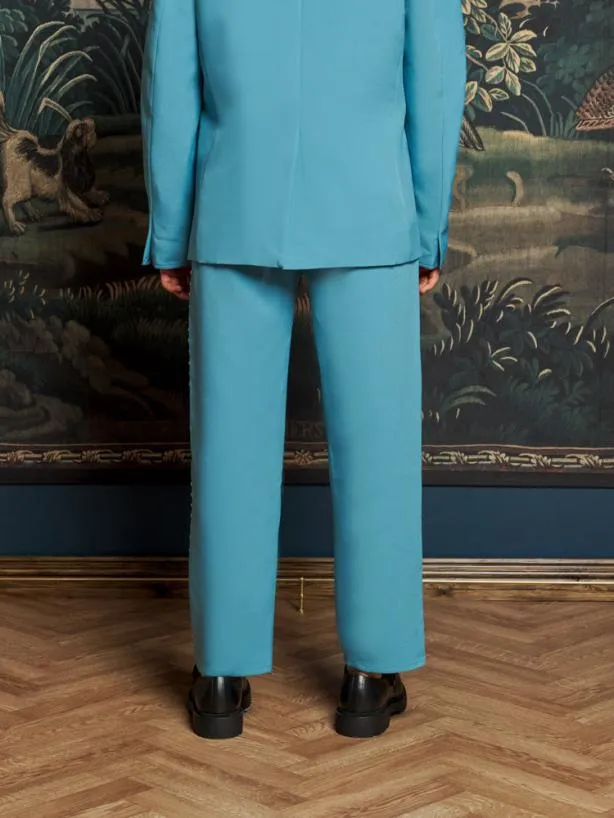 Sister Jane Bottoms Womenswear Layne Studded Trousers Cerulean Blue