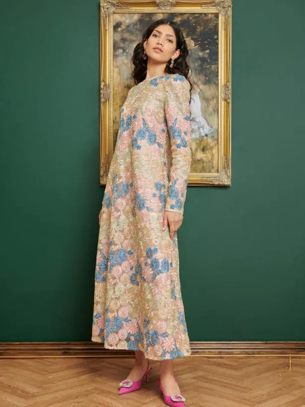 Sister Jane Dresses Womenswear DREAM Artist Embroidered Midi Dress Floral Multi