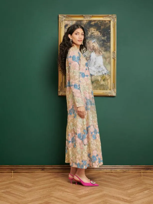 Sister Jane Dresses Womenswear DREAM Artist Embroidered Midi Dress Floral Multi