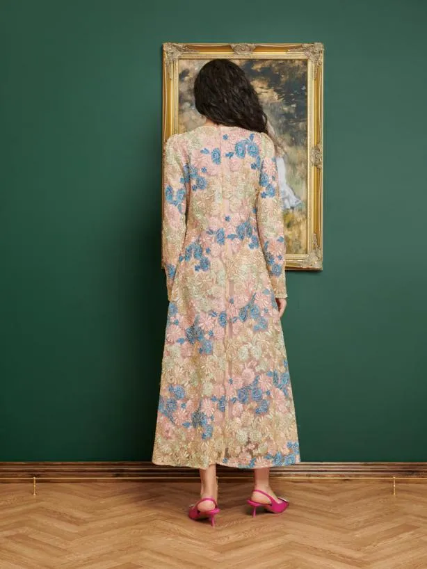 Sister Jane Dresses Womenswear DREAM Artist Embroidered Midi Dress Floral Multi