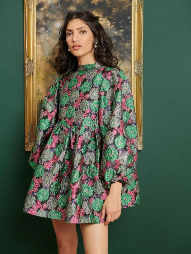Sister Jane Dresses Womenswear DREAM Rivera Jacquard Mini Dress Multi Floral