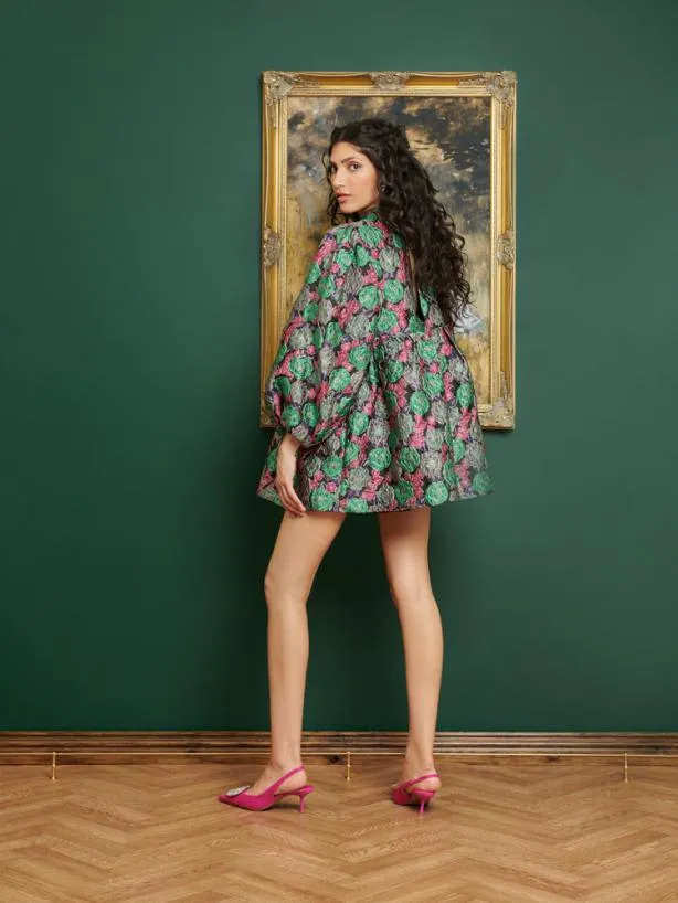 Sister Jane Dresses Womenswear DREAM Rivera Jacquard Mini Dress Multi Floral