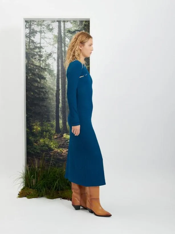 Sister Jane Dresses Womenswear Ghospell Amy Button Up Midi Dress Classic Blue
