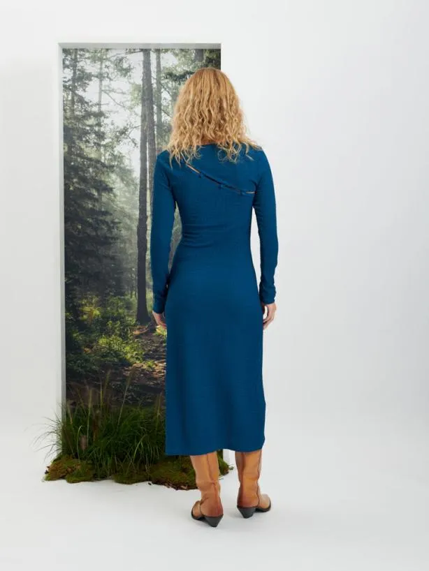 Sister Jane Dresses Womenswear Ghospell Amy Button Up Midi Dress Classic Blue