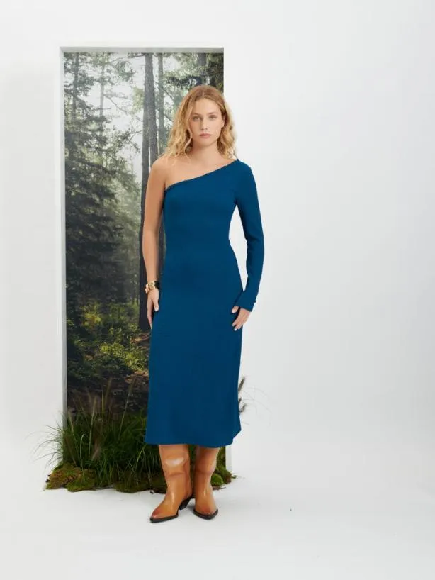Sister Jane Dresses Womenswear Ghospell Amy Button Up Midi Dress Classic Blue