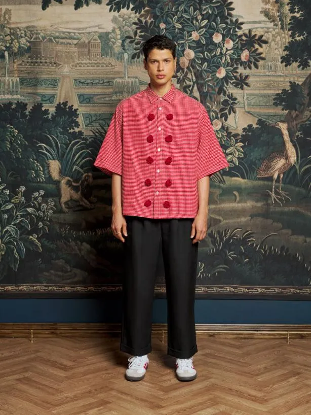 Sister Jane Shirts Menswear Rocco Rose Boxy Shirt Poppy Red