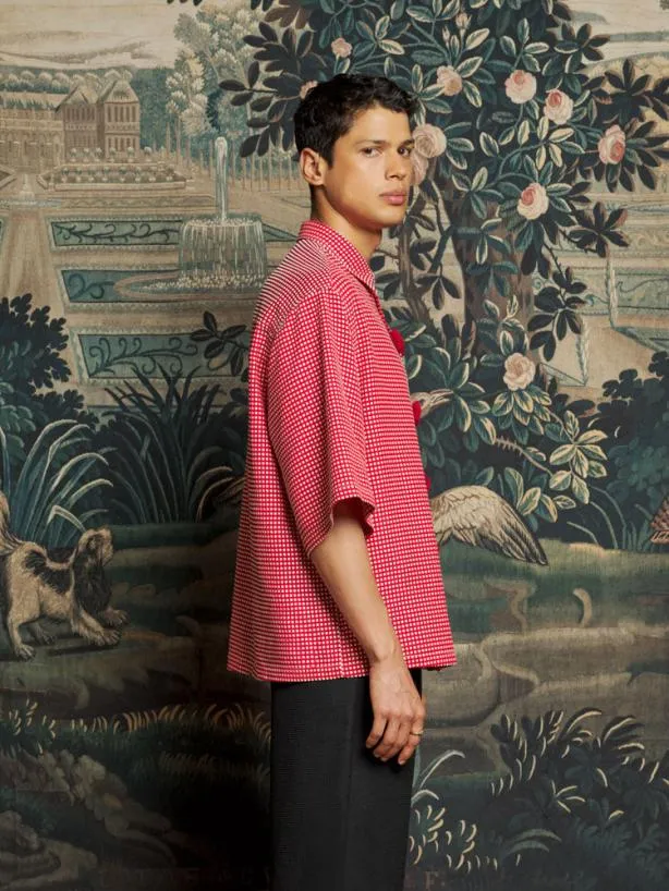 Sister Jane Shirts Menswear Rocco Rose Boxy Shirt Poppy Red
