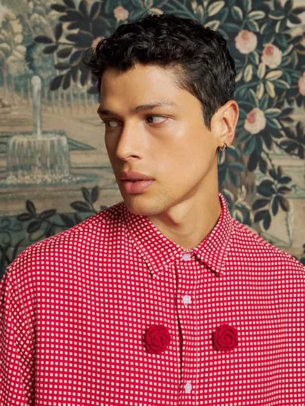 Sister Jane Shirts Menswear Rocco Rose Boxy Shirt Poppy Red