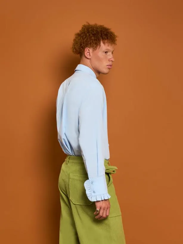 Sister Jane Tops Womenswear Freddie Ruffle Shirt Halogen Blue