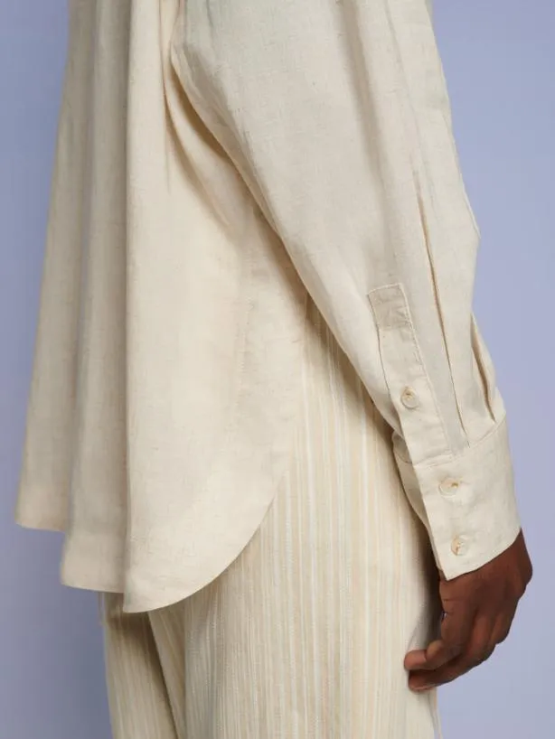 Sister Jane Tops Womenswear Ghospell Bay Oversized Shirt Pearled Ivory
