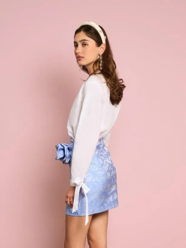 Sister Jane Tops Womenswear Sundar Embellished Shirt Brilliant White
