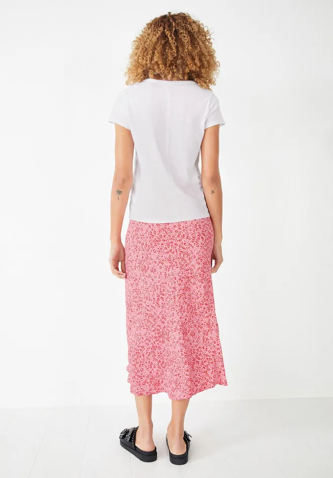 Skirts Women Hush Libby Gathered Midi Skirt Pink Leopard