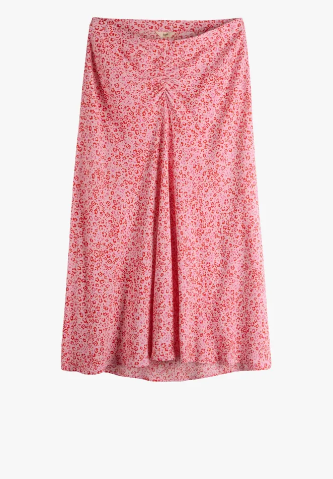 Skirts Women Hush Libby Gathered Midi Skirt Pink Leopard