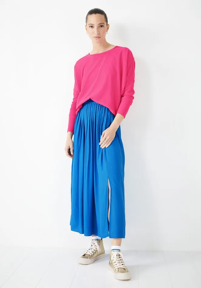 Skirts Women Hush Scarlett Pleated Maxi Skirt Blue