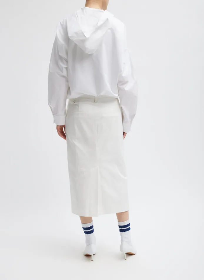 Skirts Women Tibi Chino Convertible Pleated Skirt