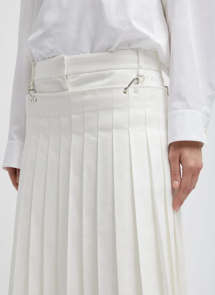 Skirts Women Tibi Chino Convertible Pleated Skirt