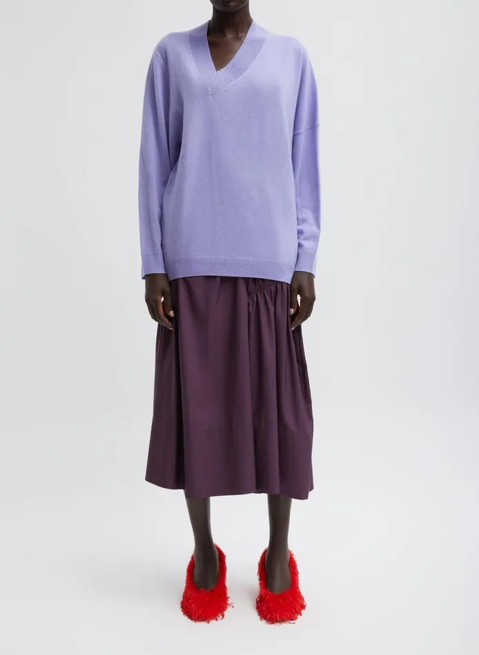 Skirts Women Tibi Shirred Nylon Paneled Skirt
